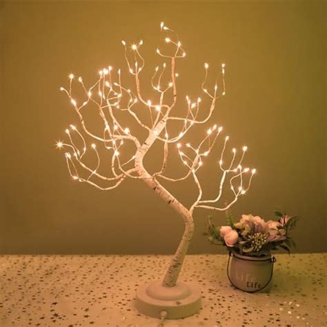 Led Baum Lichter Leds Birke Lichterbaum Innen Modi Usb