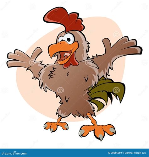 Funny Cartoon Rooster Stock Photo - Image: 28666550