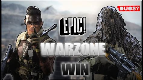 Kills Cod Warzone Epic Duos Win Insane Kills Epic Sniper Kills