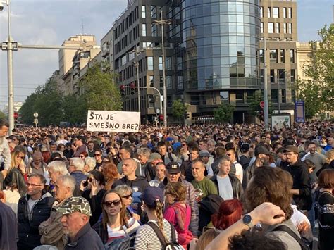 U Beogradu Protest Srbija Protiv Nasilja Vi E Hiljada Gra Ana Se