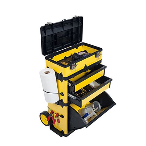 Plastic Storage Trolley Toolbox Mobile Work Drawer Rolling Tool Box ...