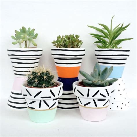 P I N T E R E S T Sarahesilvester Painted Plant Pots Flower Pot