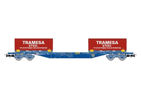 Electrotren He Renfe Mmc Flat Wagon W X Tramesa Container