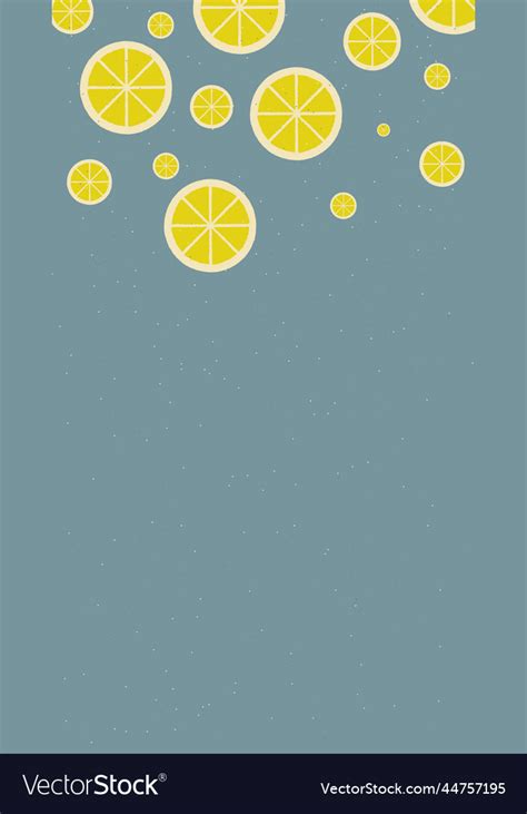 Retro background of lemon slices Royalty Free Vector Image