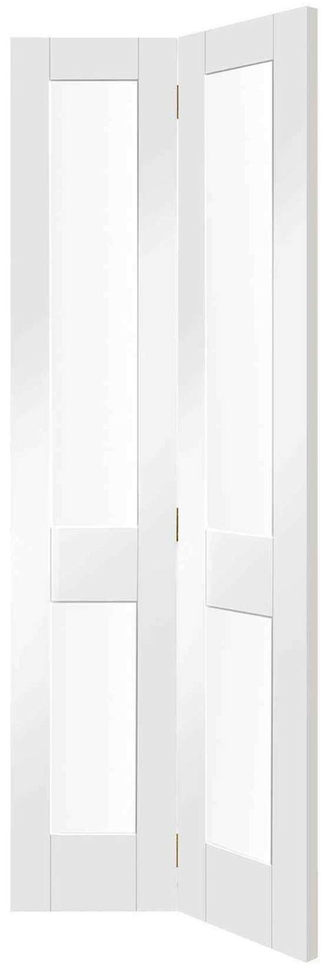 Xl Joinery Malton Shaker Internal White Primed Bi Fold Glazed Door Glass