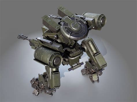 D Model Fg Mech Lowpoly Vr Ar Low Poly Cgtrader