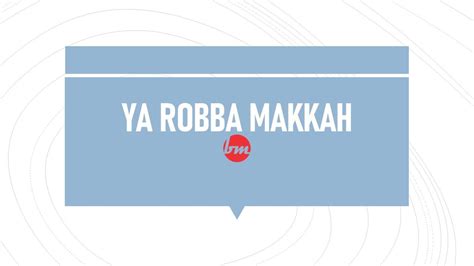 Teks Lirik Sholawat Ya Robba Makkah Habib Syech Assegaf Arab Latin