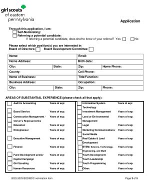 Fillable Online Board Nomination Form Templatejotformboard Nomination