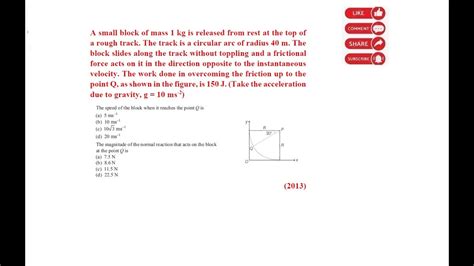 IIT JEE Mains And Advanced PYQ Work Power Energy Neet Jeemain