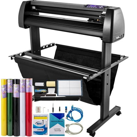 Vevor 34 Inch Vinyl Cutter With Basket 870mm U Disk Offline Vinyl Printer Plotter Printer With