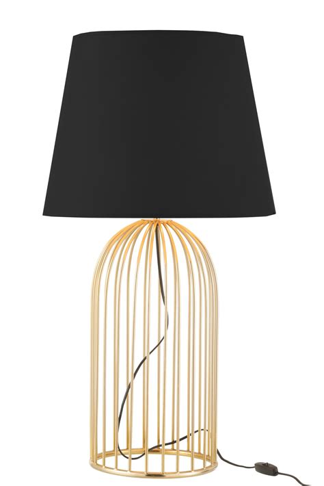 Moderne Schwarz Mit Goldener Tischlampe Jolipa Joni Vivaleuchten De