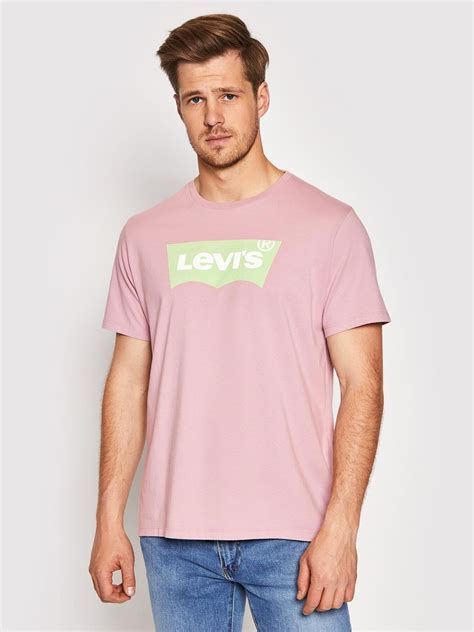 Levi S T Shirt Graphic Tee Housemark Fioletowy Standard Fit