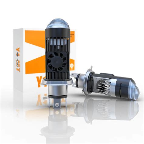 Faro LED De Doble Lente H4 Para Coche Y Motocicleta Faro L Ser Hi Lo