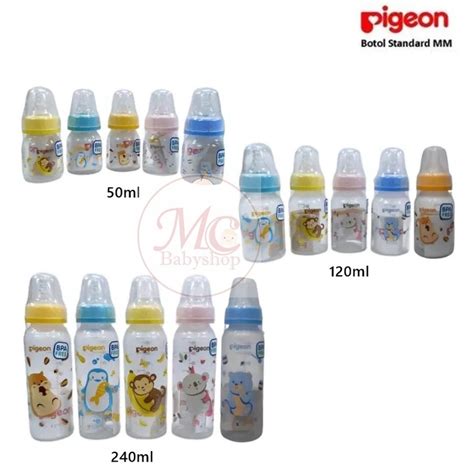 Jual Pigeon Botol Susu Standart Nipple Peristaltic Pp Rp Mm Shopee