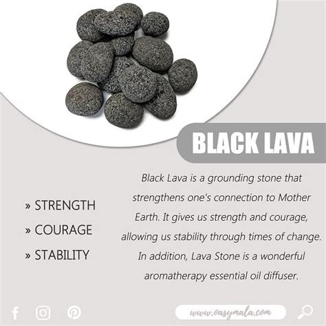 Volcanic Black Lava Stone Meanings Crystal Meanings Crystal Gems