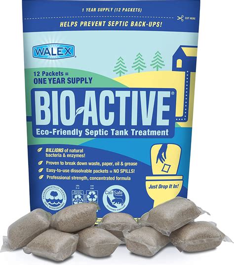 Bio Active Premium Septic Tank Treatment 1 Year Supply Of Beneficial Bacteria