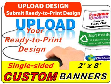 Custom 2 ft x 8 ft Banner Printing - Fast & Cheap