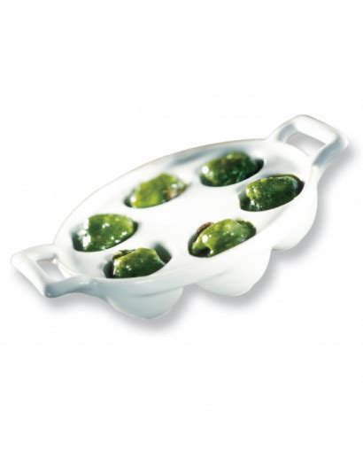 BELLE CUISINE BLANC PLAT ESCARGOTS LG14 6TROUS