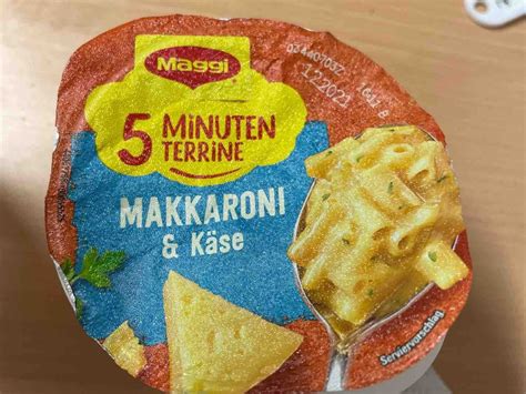 Maggi 5 Minuten Terrine Makkaroni Käse Kalorien Fertiggerichte Fddb