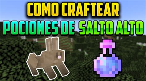 Como Hacer La Poci N De Salto Minecraft Youtube