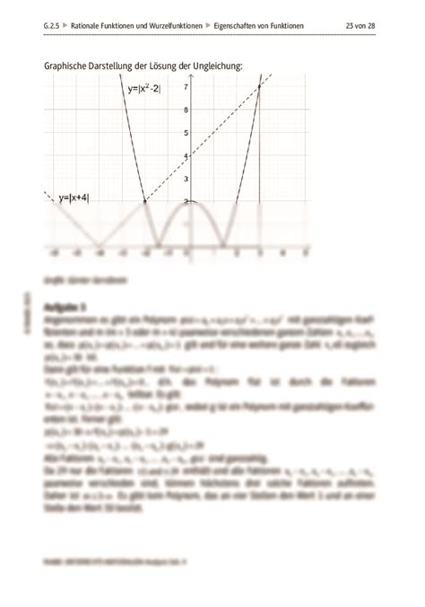 Eigenschaften Von Funktionen Raabits Online