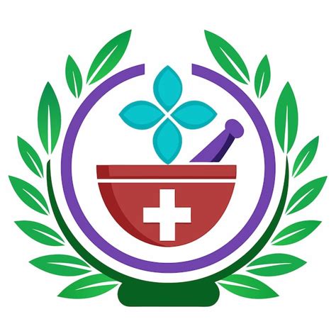 Pharmacy Logo On White Background Premium Ai Generated Vector