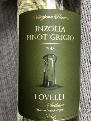 Lovelli Collezione Privata Inzolia Pinot Grigio Vivino US