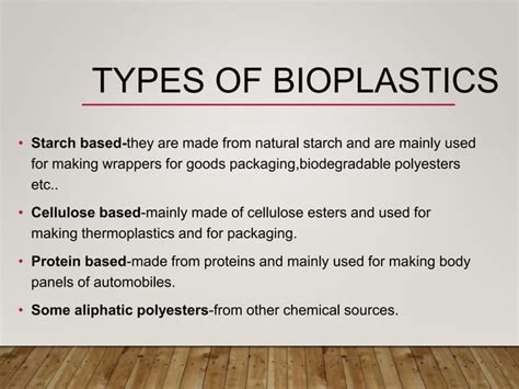 Bioplastics Ppt Ppt