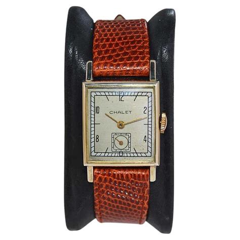 Hamilton Rose Gold Filled Art Deco Tank Style Watch From 1940s At