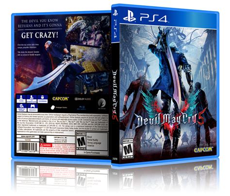 Devil May Cry 5 Replacement Ps4 Cover And Case No Game Ebay