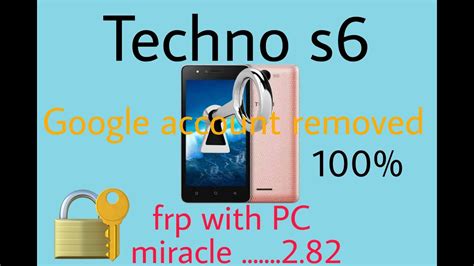 Techno S6 Frp Bypass With Pc Youtube