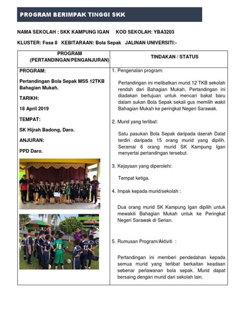 Laporan Bola Sepak Pdf