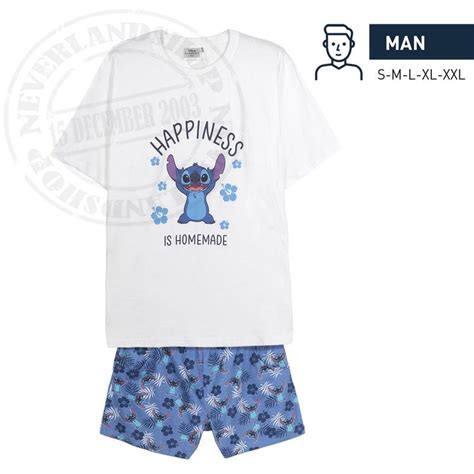 Neverlandshop Short Pyjama Men Stitch