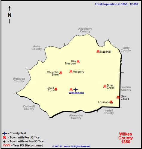 Wilkes County Nc 1850