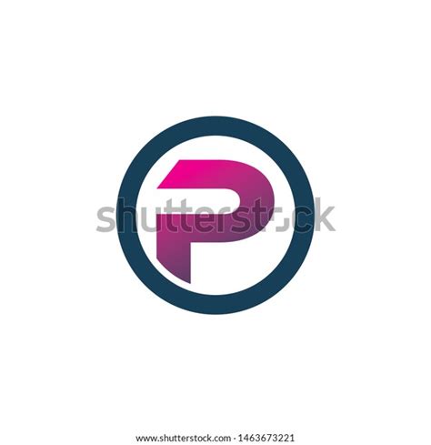 Color Circle P Logo Design Stock Vector Royalty Free 1463673221