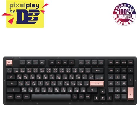 Akko ACR Combo RGB Hot Swappable Acrylic Mechanical Keyboard Black Pink Jelly Black Switch