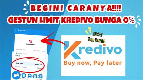 Cara Cairkan Limit Kredivo Ke Dana Terbaru Youtube