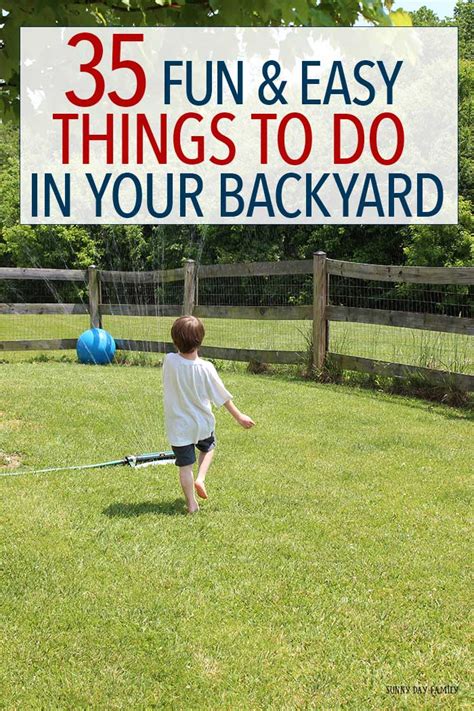 35 Fun Things To Do In Your Backyard This Summer Free Printable 11151 Hot Sex Picture