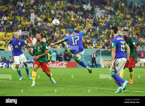 Doha Qatar 02nd Dec 2022 Bruno Guimaraes Of Brazil Shoots At Goal