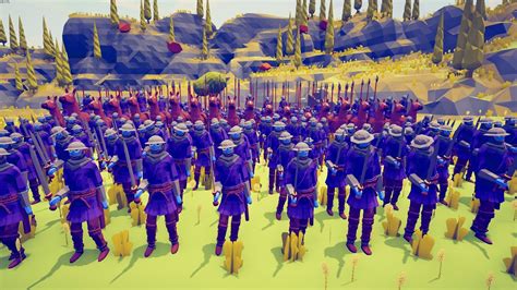 100x FRENCH ARMY SIEGE ENEMY CASTLE Totally Accurate Battle Simulator