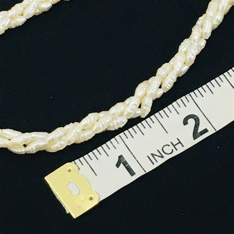 Multi Strand Genuine Rice Pearl And Round Black Bead  Gem