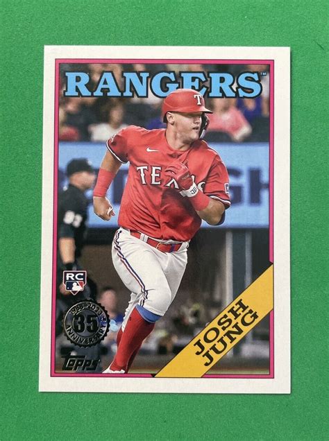 Josh Jung 2023 Topps Series 1 35th Anniversary 1988 Rookie Rc T88 9