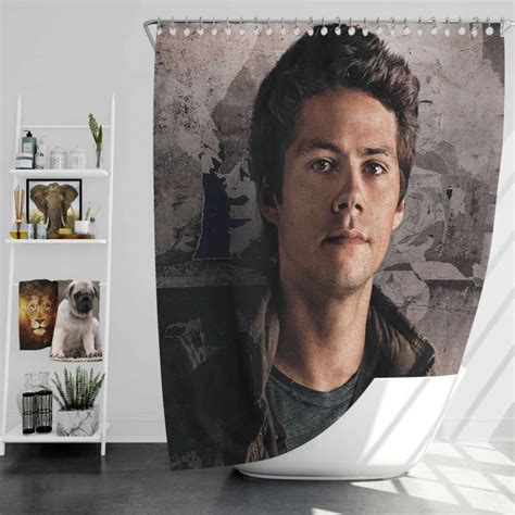 Maze Runner The Death Cure Movie Dylan Obrien Bath Shower Curtain