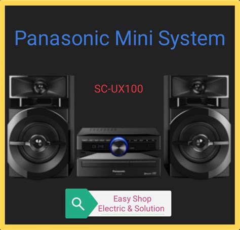 Panasonic Mini Hifi System Sc Ux Lazada