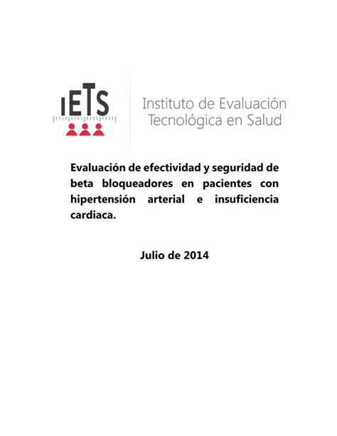 PDF Evaluación de efectividad y seguridad de beta Reportes