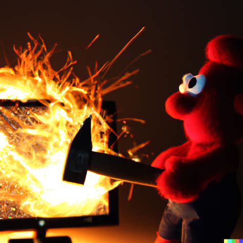 Tickle Me Elmo On Fire