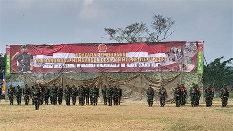 Wujud Kemanunggalan TNI Rakyat TMMD Ke 118 Kodim 0608 Cianjur Dibuka