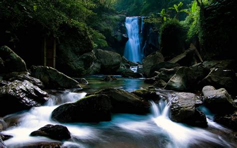 Fond D Cran Paysage Cascade Eau Roche La Nature Rivi Re R Gion