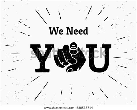 We Need You Concept Vector Illustration Stock Vector Royalty Free