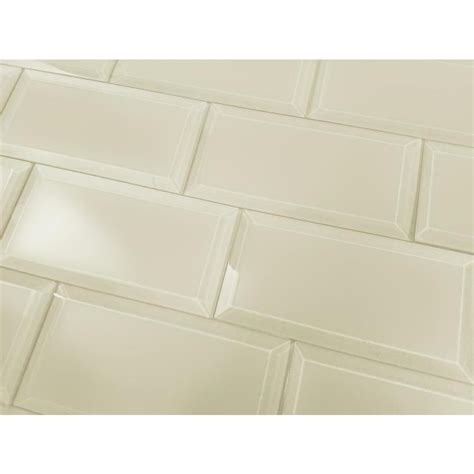 Almond Glossy Subway Tile Beveled 3×6 Msi Backsplash Tile Artofit